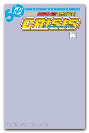 Crisis On Infinite Earths #7 (1985) 2024 facsimile edition cover c blank variant