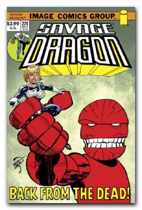 Savage Dragon #274 (1993) cover b larsen 70s trade dress variant