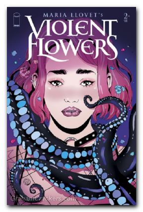 Violent Flowers #2 cover b llovet tentacle variant