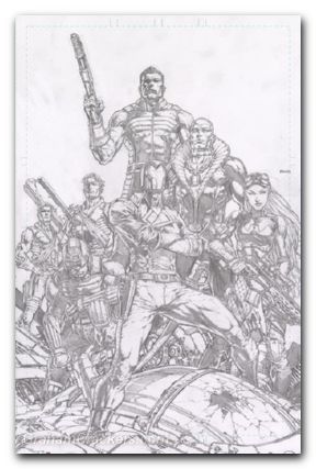 GI Joe #1 (2024) cover m finch b&w variant