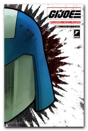 GI Joe #1 (2024) cover r milana cobra commander mask die cut foil variant