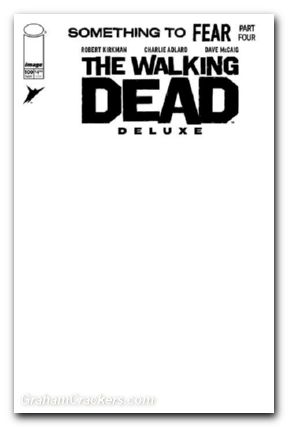 Walking Dead Deluxe #100 cover j blank sketch variant