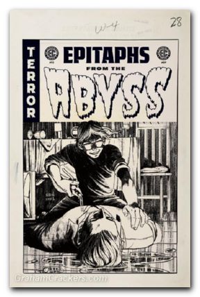 EC Epitaphs From The Abyss #5 (2024) cover d franq b&w artist edition variant