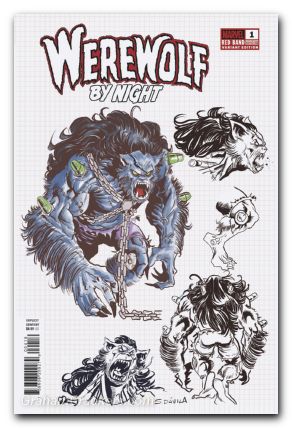 Werewolf By Night Red Band #4 (2024) davila design variant