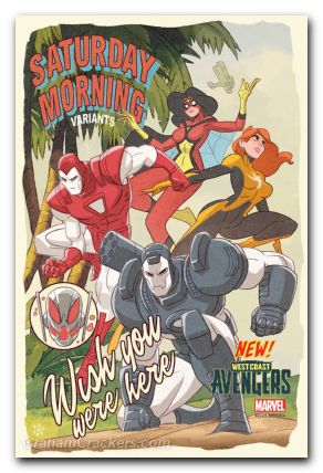 West Coast Avengers #1 (2024) galloway saturday morning variant