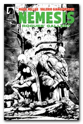 Nemesis Rogues Gallery #5 (2024) cover b giangiordano b&w variant