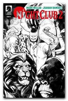 Night Club II #4 (2024) cover b ramirez b&w variant