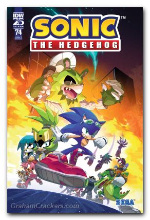 Sonic The Hedgehog #74 (2018) cover a