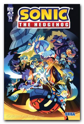 Sonic The Hedgehog #74 (2018) cover c fourdraine variant