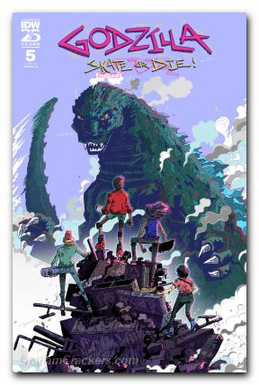 Godzilla Skate Or Die #5 cover a