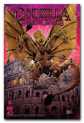 Godzilla Here There Be Dragons II Sons Of Giants #5 (2024) cover b smithv variant