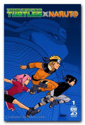 Teenage Mutant Ninja Turtles X Naruto #1 (2024) cover c amor variant