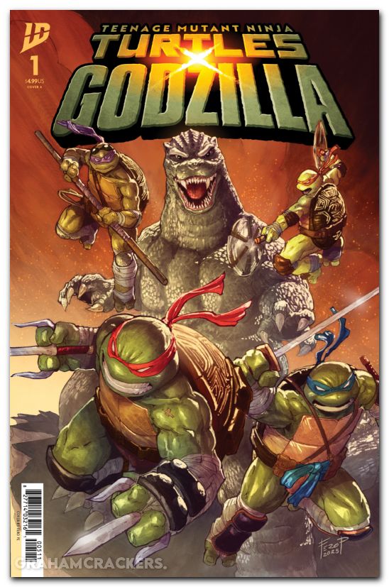 GB Eye Poster Incorniciato Teenage Mutant Ninja Turtles – Copertina Comics – 30x40 Cm – Cornice MDF – Licenza Ufficiale