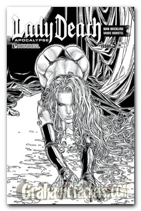 Lady Death Apocalypse #5 (2015) pure art cover
