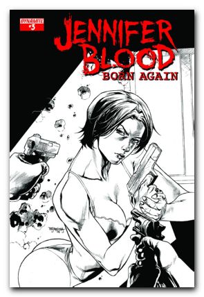 Jennifer Blood Born Again #3 (2014) black & white cover