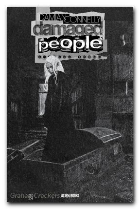 Damaged People #3 cover b b&w