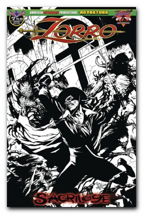 Zorro Sacrilege #2 limityed edition cover