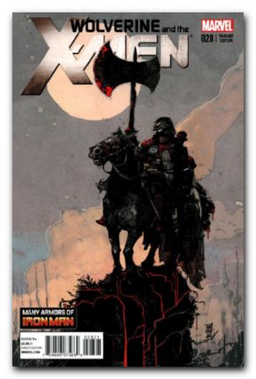 Wolverine and the X-Men #28 (2011) many armors of iron man variant