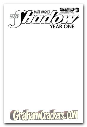 Shadow Year One #3 (2013) blank variant cover