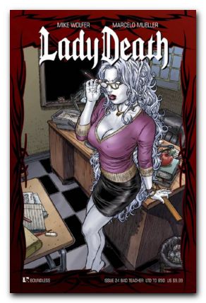 Lady Death #24 (2011) bad teacher cover