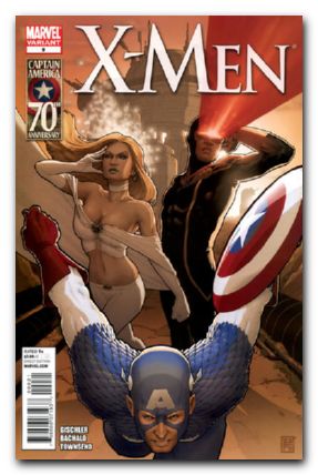 X-Men #9 (2010) captain america 70th anniversary variant