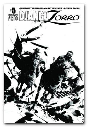 Django Zorro #5 (2014) lee b&w variant cover