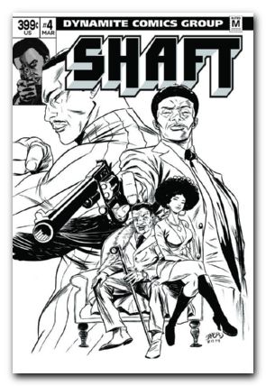 Shaft #4 (2014) greene b&w variant cover