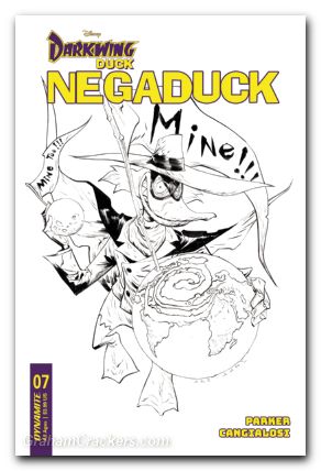 Negaduck #7 (2023) cover f lee line art variant