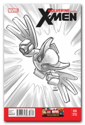 Wolverine and the X-Men #36 (2011) lego sketch variant