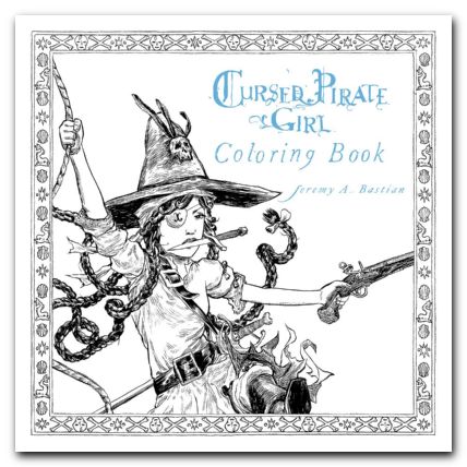 Cursed Pirate Girl Coloring Book Sc