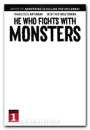 He Who Fights With Monsters #1 cover e blank sketch variant