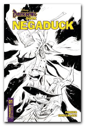 Negaduck #1 (2023) cover k lee line art variant