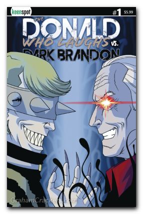 Donald Who Laughs Vs Dark Brandon #1 cover d freddy vs jason spoof