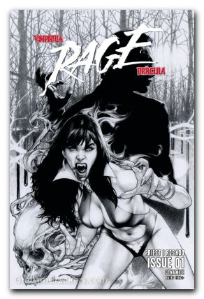Vampirella Dracula Rage #1 cover h anacleto line art variant