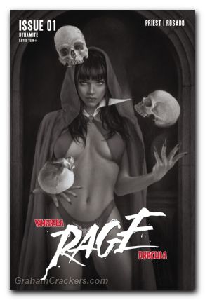 Vampirella Dracula Rage #1 cover j celina line art variant