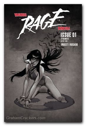 Vampirella Dracula Rage #1 cover k gunduz b&w variant