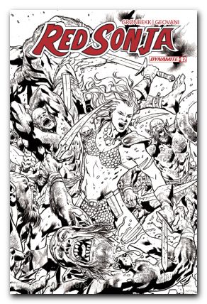 Red Sonja #2 (2023) cover k hitch line art variant