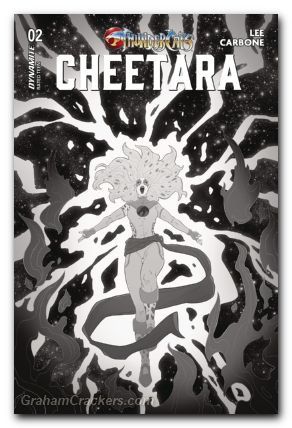 Thundercats Cheetara #2 cover l brandtstein b&w variant