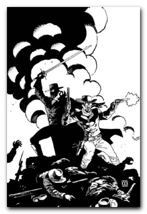 Django Zorro #7 (2014) wagner B&W variant