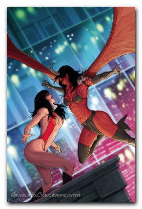 Vampirella Vs Purgatori #3 cover rmusabekov limted virgin variant