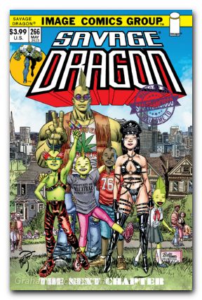 Savage Dragon #266 (1993) cover b retro 70s trade dress