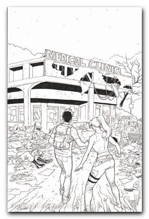 Almost Dead #6 cover d shah virgin sketch variant