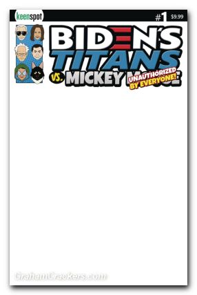 Bidens Titans Vs Mickey Mouse #1 cover g blank
