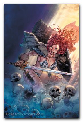 Red Sonja #1 (2023) cover zj cheung virgin foil variant