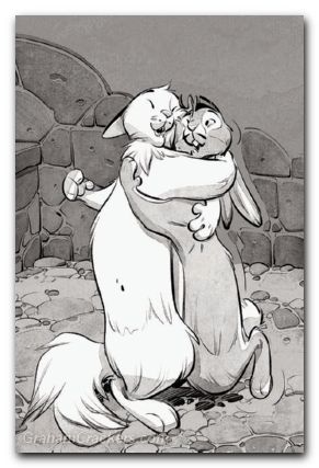 Animal Castle Vol 2 #3 cover e delep b&w variant