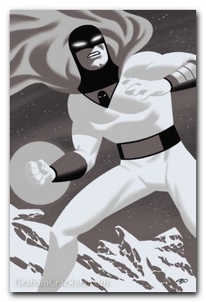 Space Ghost #3 (2024) cover q cho b&w virgin variant