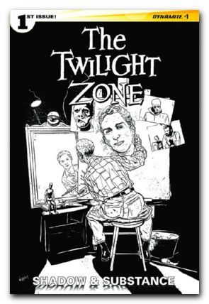 Twilight Zone S&S #1 (2015) vilanova b&w cover