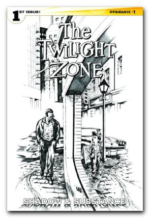 Twilight Zone S&S #1 (2015) lau b&w cover