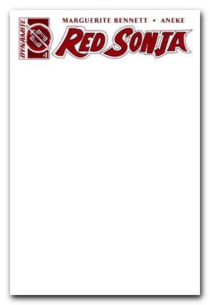 Red Sonja #1 (2016) cover e blank