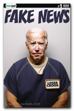 Bidens Titans Vs Trumps Titans #1 cover i fake news biden mugshot variant